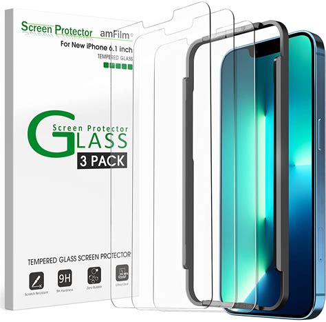 1. amFilm Tempered Glass Screen Protector