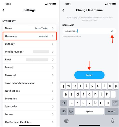 1. Change Snapchat Username