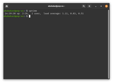 1. Check Linux System Uptime using uptime command