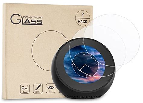 1. Dailycomb Tempered Glass Screen Protector for Echo Spot