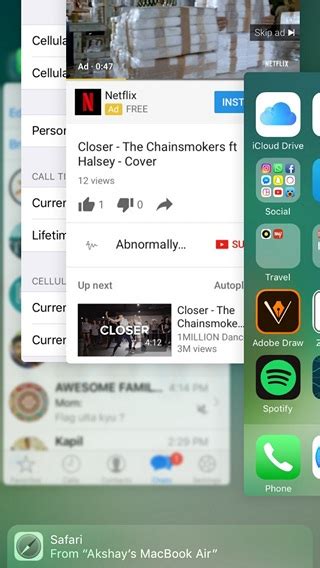 1. Dismiss multiple apps