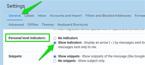 1. Enable Personal Level Indicators