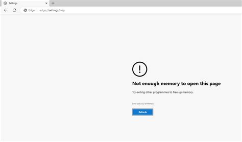 1. Fix “Not Enough Memory to Open This Page” Error on Edge