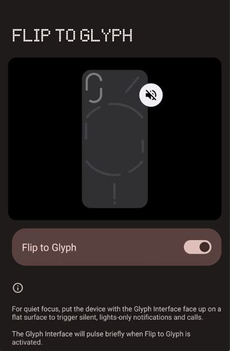 1. Flip to Glyph for DND