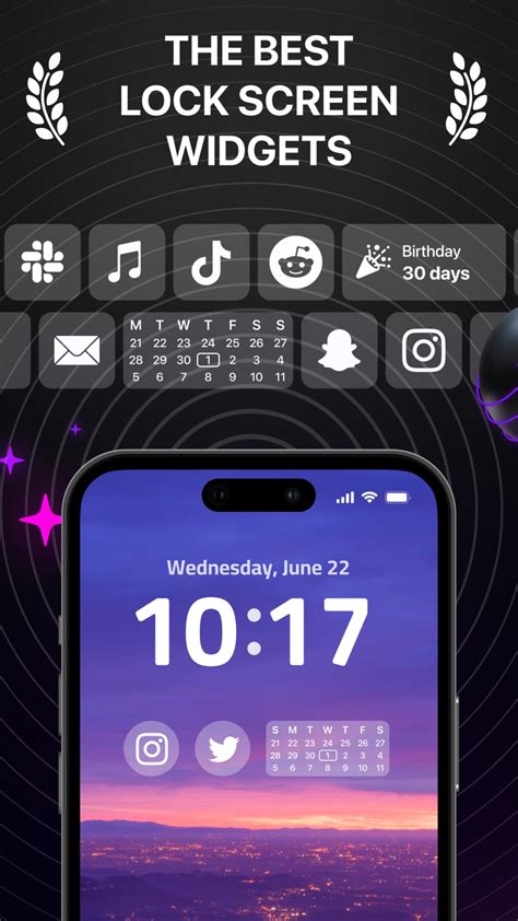 1. Lock Screen Widgets