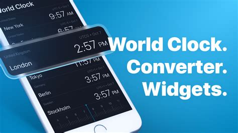 1. World Clock Time Widget