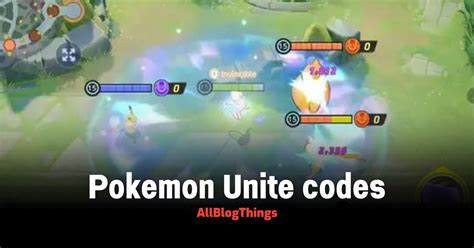 Active Pokemon Unite codes