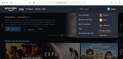 Add Multiple Profiles on Amazon Prime Video