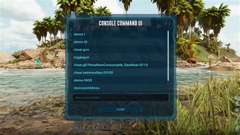 All Ark Survival Ascended console commands