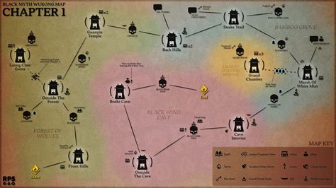 Black Myth Wukong Chapter 1 map