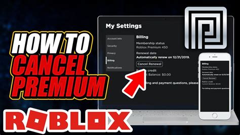 Cancel Roblox Premium on Windows PC