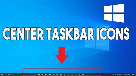 Center Taskbar Icons on Windows 10