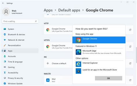 Change Default Browser From Microsoft Edge to Google Chrome in Windows 11