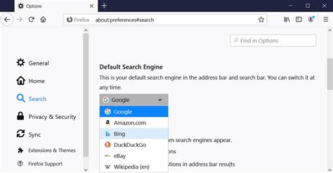 Change Default Search Engine in Firefox on Computers and Smartphones
