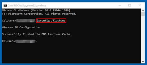 Clear DNS Cache Via Command Prompt