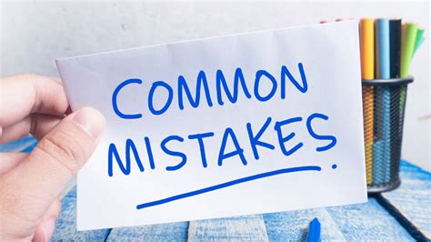 Common Mistakes