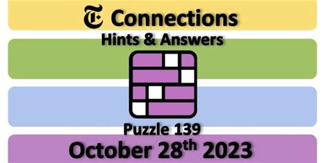 Connections hints for Monday 28th October