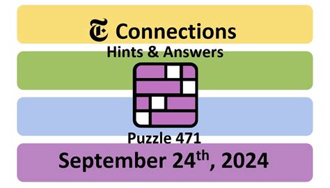 Connections hints for Tuesday 24th September