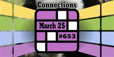 Connections words on Monday, March 25
