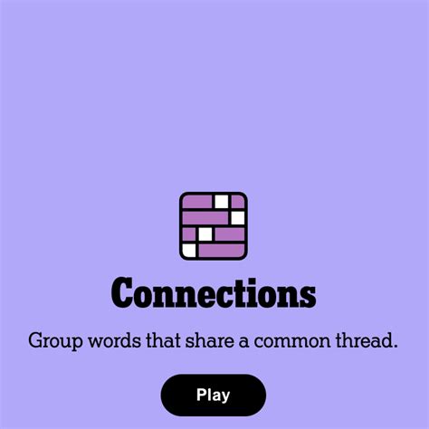 Connections words on Sunday, June 2