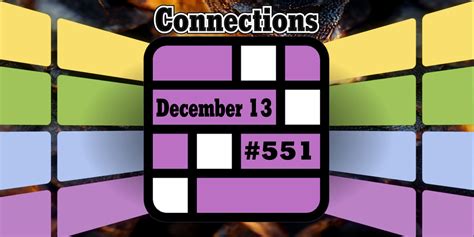 Connections words on Wednesday, December 13