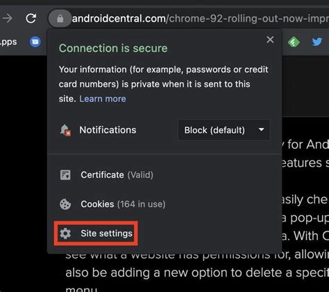 Control Privacy Permissions in Google Chrome