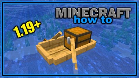 Craft Boat with Chest in Minecraft Today