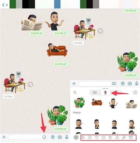 Create Avatar Stickers in WhatsApp Chats