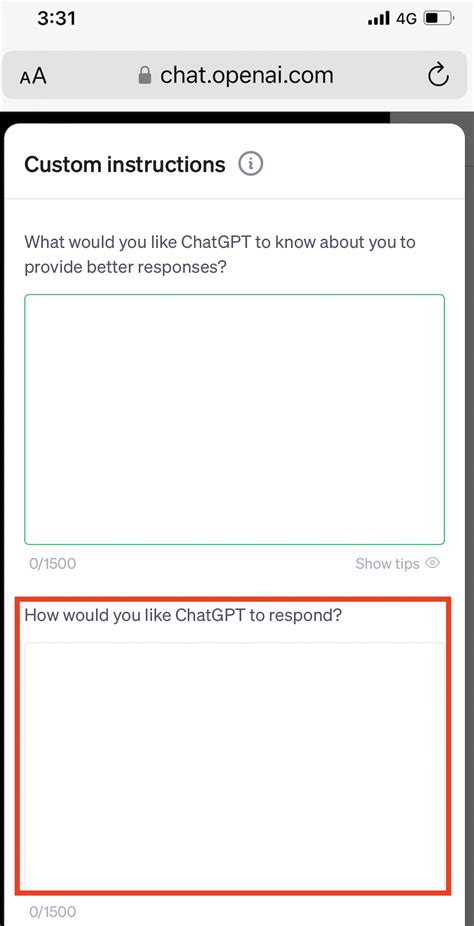 Custom Instruction for ChatGPT Announced