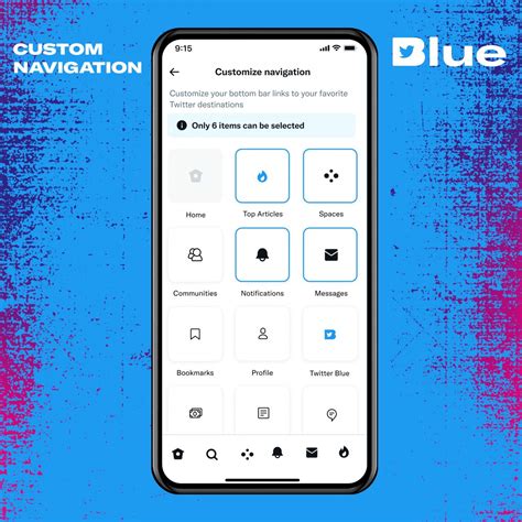 Custom Navigation Now on Twitter Blue for Android