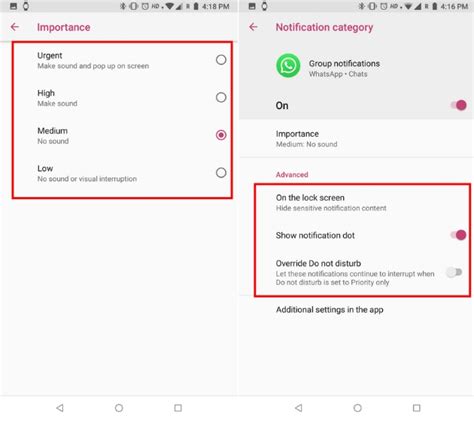 Customize WhatsApp Notification