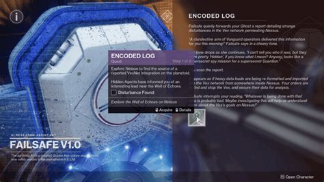 Destiny 2 Encoded Log quest walkthrough