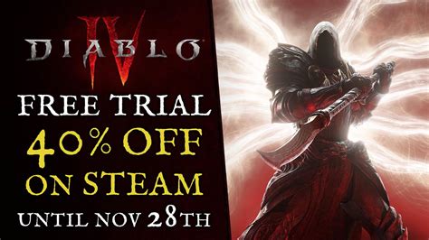 Diablo 4 Gets Free Trial on Steam; On Sale 40% Off