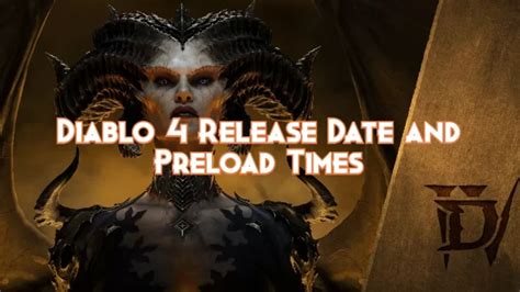 Diablo 4 preload times