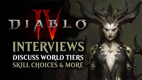 Diablo IV Details World Tiers, Skill Systems, Respecs, and More in Exclusive Interviews