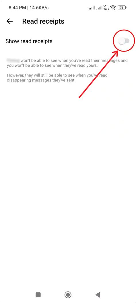 Disable Read Receipts for Individual Chat