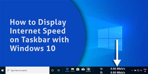 Display Internet Speed Meter on Taskbar in Windows