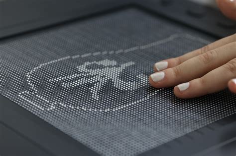 Dot Pad Tactile Display for the Visually-Impaired