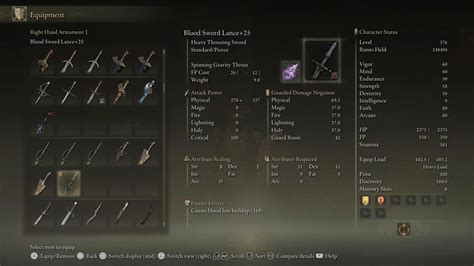 Elden Ring Sword Lance Build Guide – Blood Lancer (Shadow of The Erdtree Build)