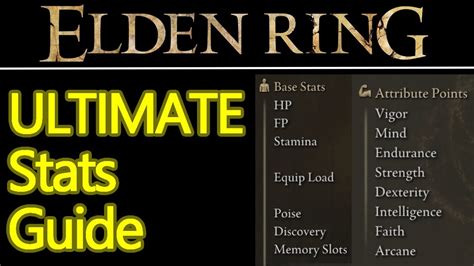 Elden Ring base stats explained