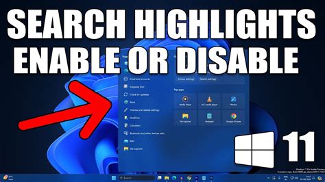 Enable or Disable Windows 11 Search Highlights