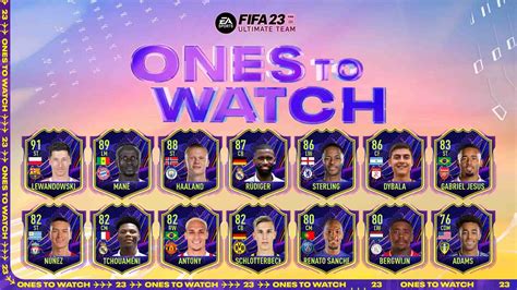 FIFA 23 Ones to Watch tracker: OTW upgrade progress and their current ratings
