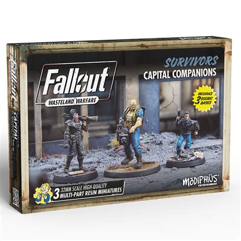 Fallout: Wasteland Warfare RPG and 3D Miniatures Bundle content