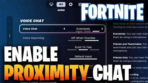 Fortnite: How to turn on Proximity Chat