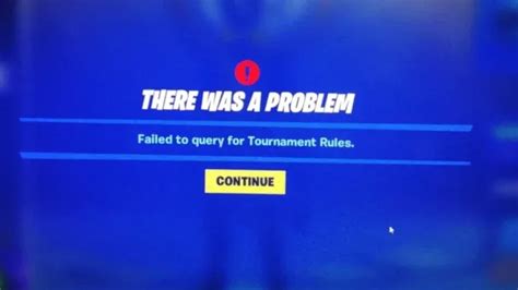 Fortnite error fix: Failed to query for tournament rules