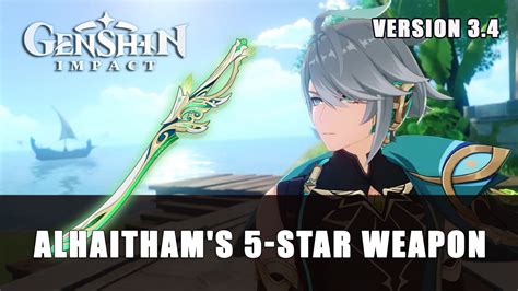 Genshin Impact Alhaitham’s 5-Star Weapon is Coming in Version 3.4