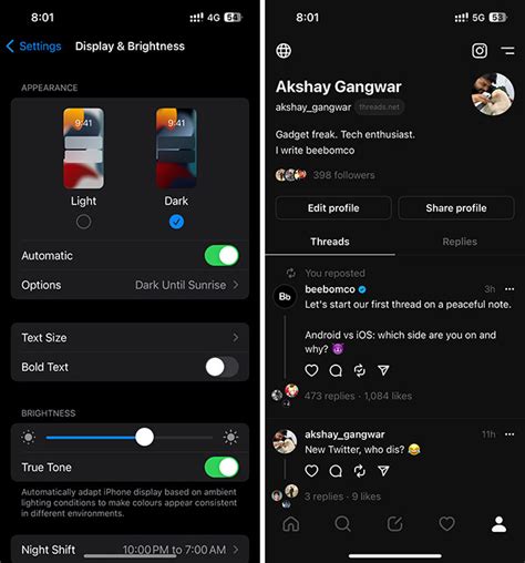 Get Threads Dark Mode on iOS and Android