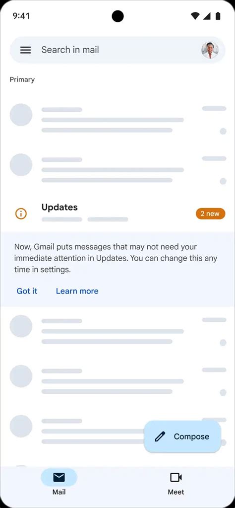 Gmail Updates