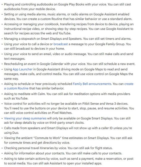 Google Discontinues 17 Google Assistant Features