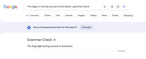 Grammar Checking Tool In Google Search